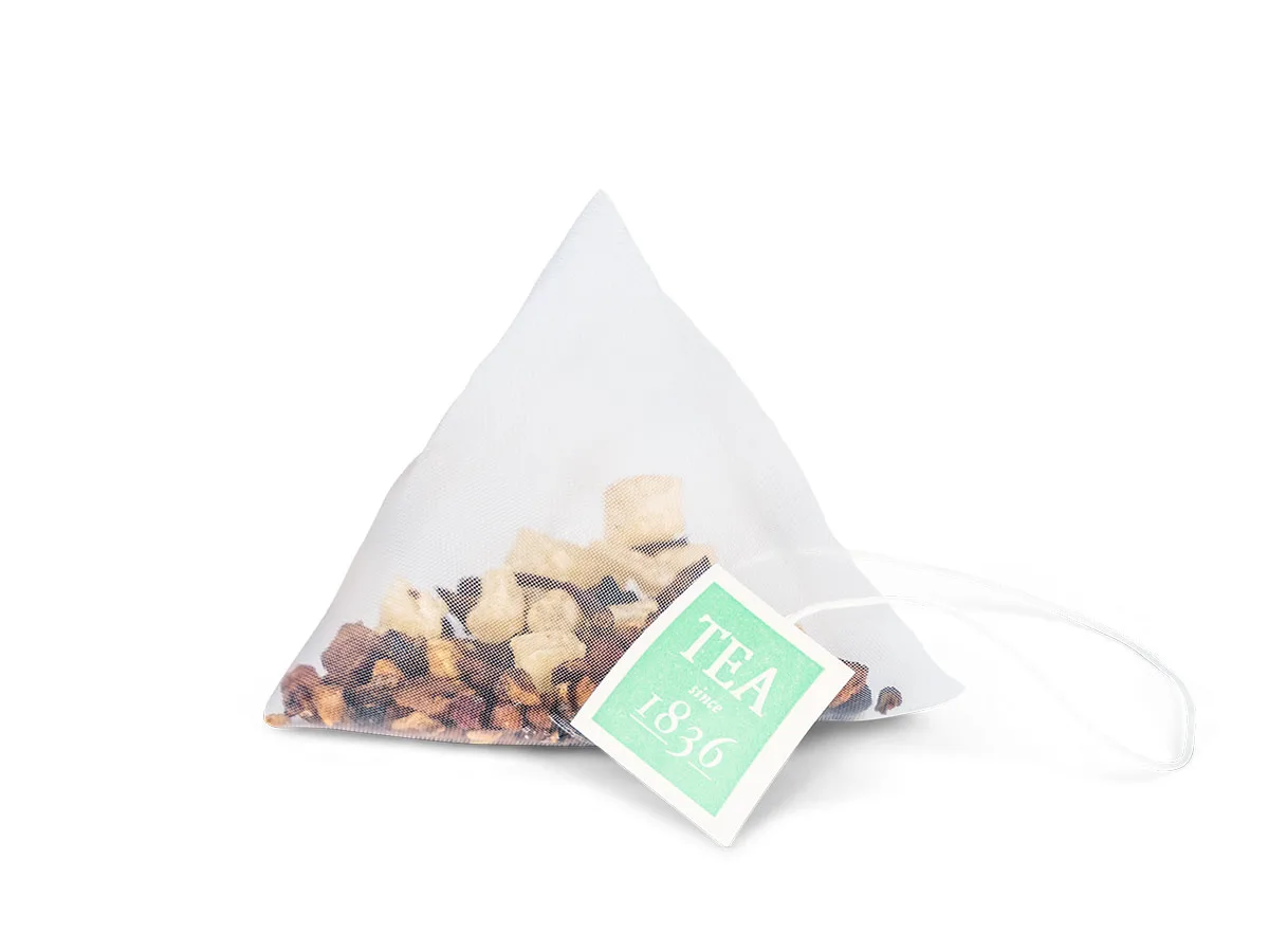Bitterlimonade Pyramidenbeutel 2 Pyramidenbeutel mit Früchtetee für optimale Aromaentfaltung