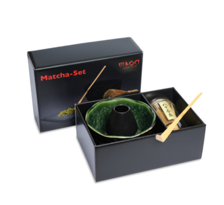 Premium Matcha Set Kyoto 1 Premium Matcha Set mit Matcha-Schale, Bambusbesen und Zubehör in Geschenkbox