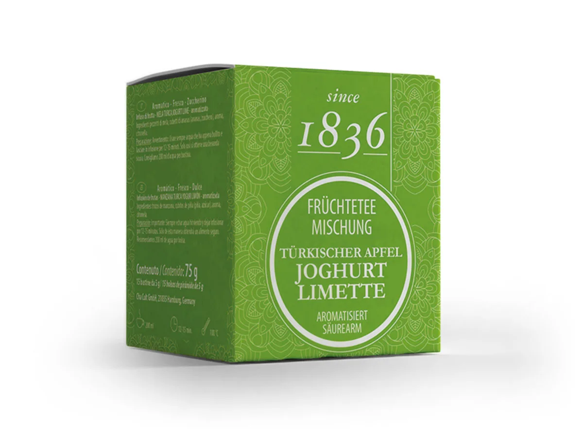Türkischer Apfel Joghurt-Limette Pyramidenbeutel 1 Türkischer Apfel Joghurt-Limette Pyramidenbeutel